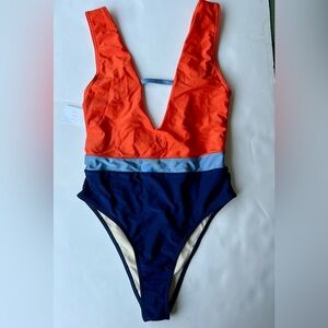Ochies Colorful One-Piece Swimsuit Small